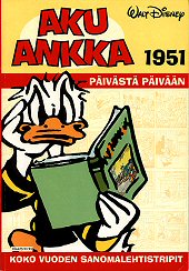 Kansi: Aku Ankka - päivästä päivään 1951